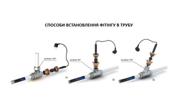 Установка фітінга В ТРУБУ